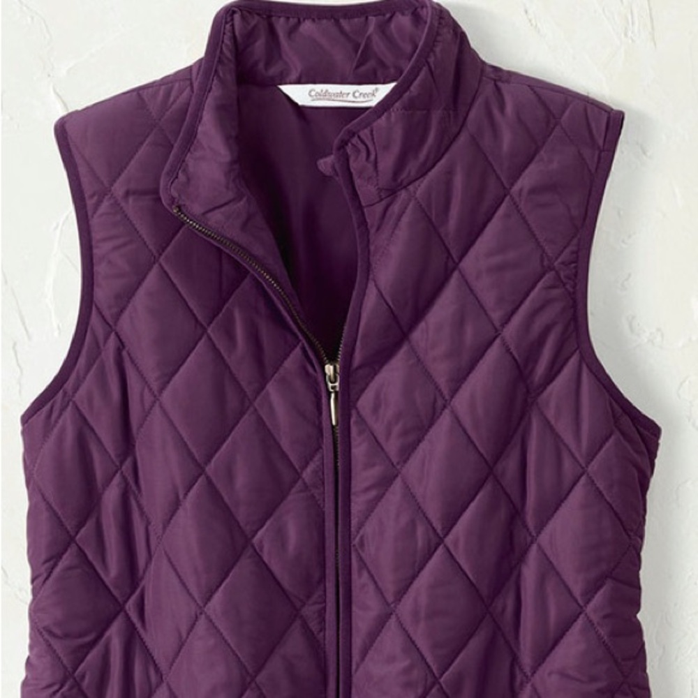 Coldwater Creek light puffer vest NWOT